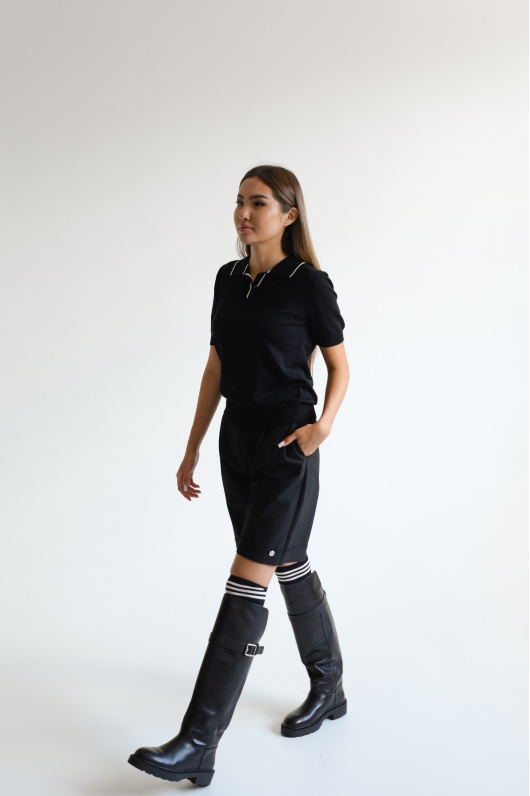 Поло из тонкого трикотажа